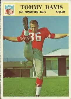 1966 Philadelphia #176 - Tommy Davis - San Francisco 49ers 1966 Philadelphia #176 - Tommy Davis - San Francisco 49ers
