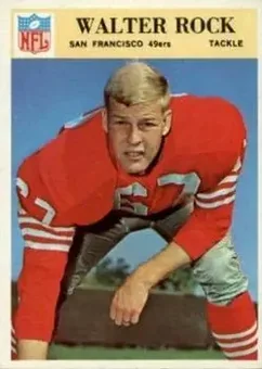 1966 Philadelphia #180 - Walter Rock - San Francisco 49ers