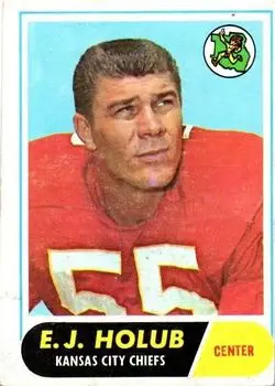 1968 Topps #145 - E.J. Holub - Kansas City Chiefs