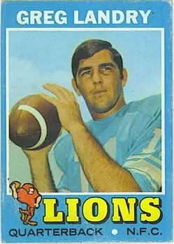 1971 Topps #11 - Greg Landry - Detroit Lions