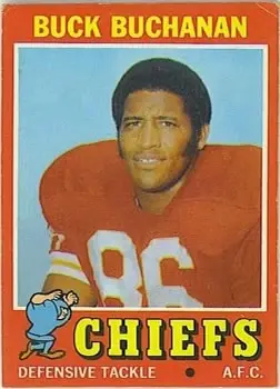 1971 Topps #13 - Buck Buchanan - Kansas City Chiefs