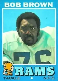 1971 Topps #16 - Bob Brown - Los Angeles Rams