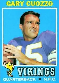 1971 Topps #18 - Gary Cuozzo - Minnesota Vikings