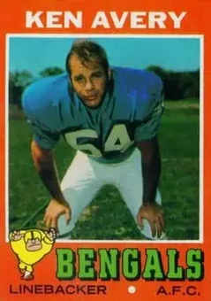 1971 Topps #22 - Ken Avery - Cincinnati Bengals 1971 Topps #22 - Ken Avery - Cincinnati Bengals