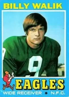 1971 Topps #23 - Billy Walik - Philadelphia Eagles