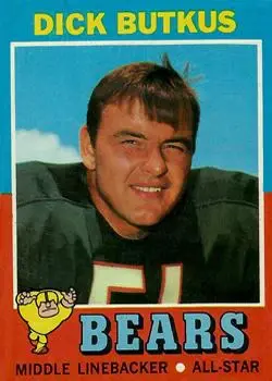 1971 Topps #25 - Dick Butkus - Chicago Bears