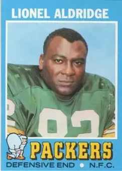 1971 Topps #28 - Lionel Aldridge - Green Bay Packers