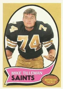 1970 Topps #22 - Mike Tilleman - New Orleans Saints - Front
