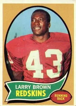1970 Topps #24 - Larry Brown - Washington Redskins - Front