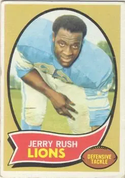 1970 Topps #32 - Jerry Rush - Detroit Lions