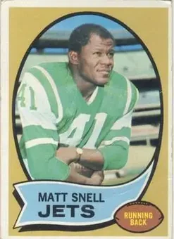 1970 Topps #35 - Matt Snell - New York Jets 1970 Topps #35 - Matt Snell - New York Jets