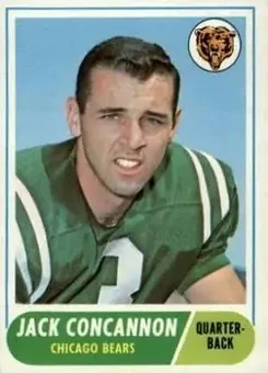 1968 Topps #153 - Jack Concannon - Chicago Bears