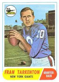 1968 Topps #161 - Fran Tarkenton - New York Giants