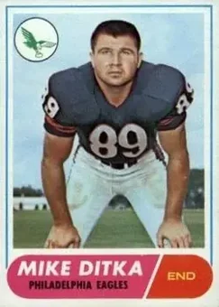 1968 Topps #162 - Mike Ditka - Philadelphia Eagles