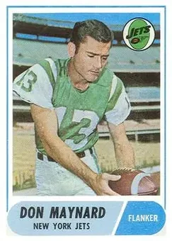 1968 Topps #169 - Don Maynard - New York Jets