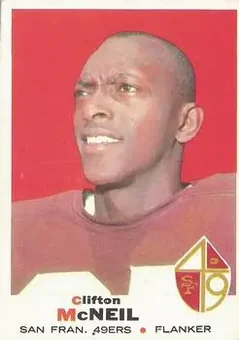 1969 Topps #135 - Clifton McNeil - San Francisco 49ers
