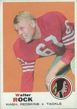 1969 Topps #136 - Walter Rock - Washington Redskins