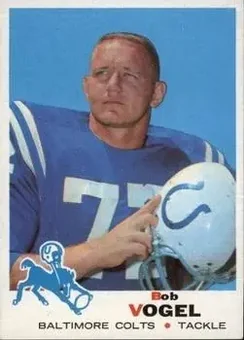 1969 Topps #138 - Bob Vogel - Baltimore Colts 1969 Topps #138 - Bob Vogel - Baltimore Colts