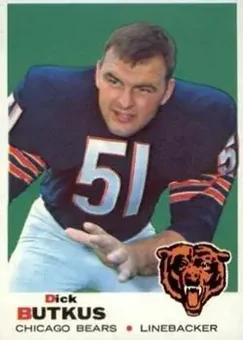 1969 Topps #139 - Dick Butkus - Chicago Bears