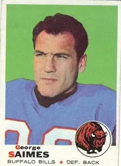 1969 Topps #142 - George Saimes - Buffalo Bills