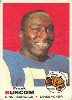 1969 Topps #143 - Frank Buncom - Cincinnati Bengals