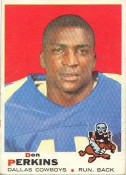 1969 Topps #144 - Don Perkins - Dallas Cowboys