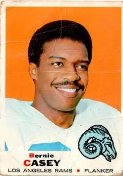 1969 Topps #147 - Bernie Casey - Los Angeles Rams - Front
