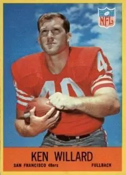 1967 Philadelphia #179 - Ken Willard - San Francisco 49ers