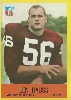 1967 Philadelphia #184 - Len Hauss - Washington Redskins