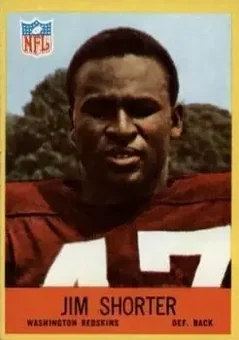 1967 Philadelphia #188 - Jim Shorter - Washington Redskins