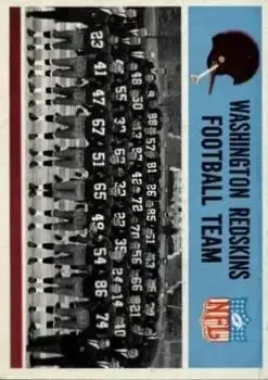 1966 Philadelphia #183 - Card #183 - Washington Redskins - Front
