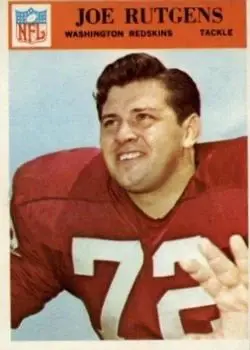 1966 Philadelphia #190 - Joe Rutgens - Washington Redskins - Front