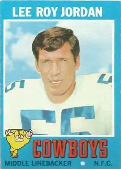 1971 Topps #31 - Lee Roy Jordan - Dallas Cowboys