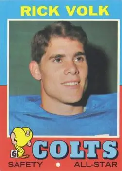 1971 Topps #32 - Rick Volk - Baltimore Colts