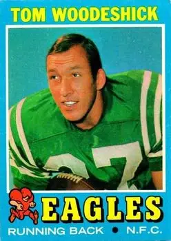1971 Topps #40 - Tom Woodeshick - Philadelphia Eagles