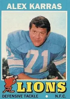 1971 Topps #41 - Alex Karras - Detroit Lions