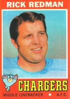 1971 Topps #42 - Rick Redman - San Diego Chargers