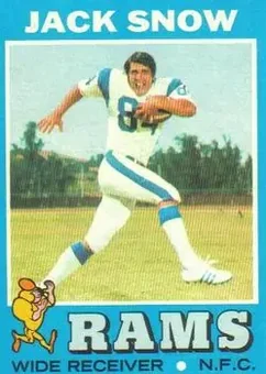 1971 Topps #44 - Jack Snow - Los Angeles Rams