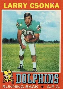 1971 Topps #45 - Larry Csonka - Miami Dolphins