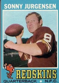 1971 Topps #50 - Sonny Jurgensen - Washington Redskins - Front