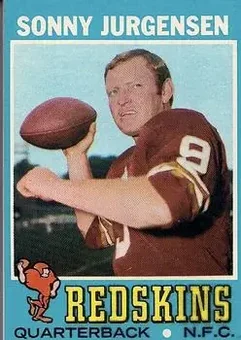 1971 Topps #50 - Sonny Jurgensen - Washington Redskins