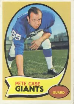 1970 Topps #41 - Pete Case - New York Giants - Front 1970 Topps #41 - Pete Case - New York Giants - Front