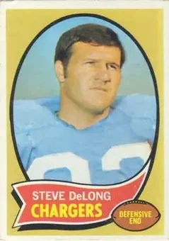 1970 Topps #49 - Steve DeLong - San Diego Chargers