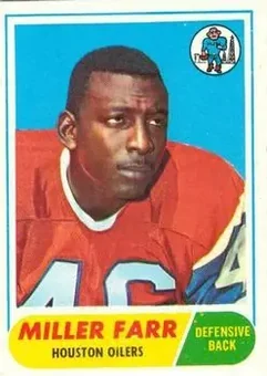 1968 Topps #172 - Miller Farr - Houston Oilers