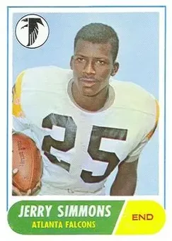 1968 Topps #177 - Jerry Simmons - Atlanta Falcons