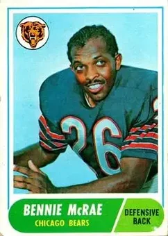 1968 Topps #179 - Bennie McRae - Chicago Bears