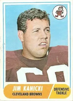 1968 Topps #180 - Jim Kanicki - Cleveland Browns