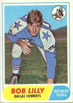 1968 Topps #181 - Bob Lilly - Dallas Cowboys