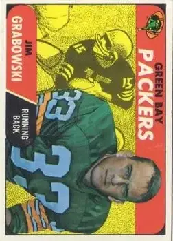 1968 Topps #183 - Jim Grabowski - Green Bay Packers