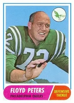 1968 Topps #188 - Floyd Peters - Philadelphia Eagles